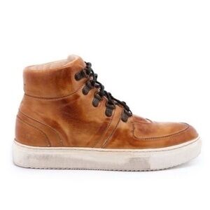 BED|STU Tan Leather High-Top Sneakers Sz 6.5 organic live tech